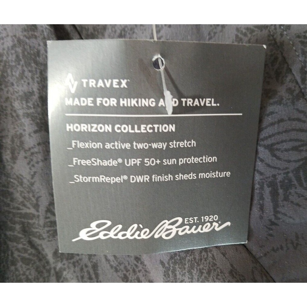 NWT Eddie Bauer Womens Skort Skirt Gray Size 14 Pockets Stretchy Travex Flexico - Picture 3 of 12